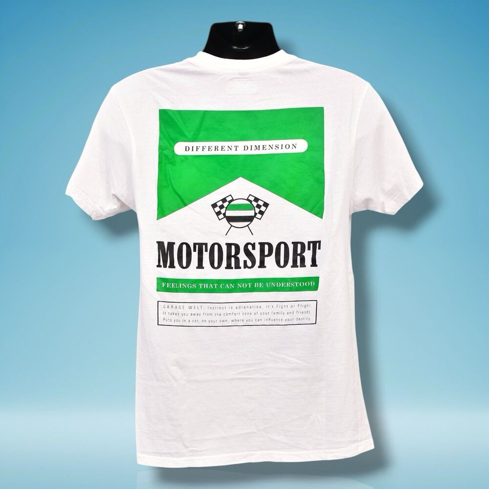 rare garage welt t-shirt marlboro size small fits bmw racing white green bimmer